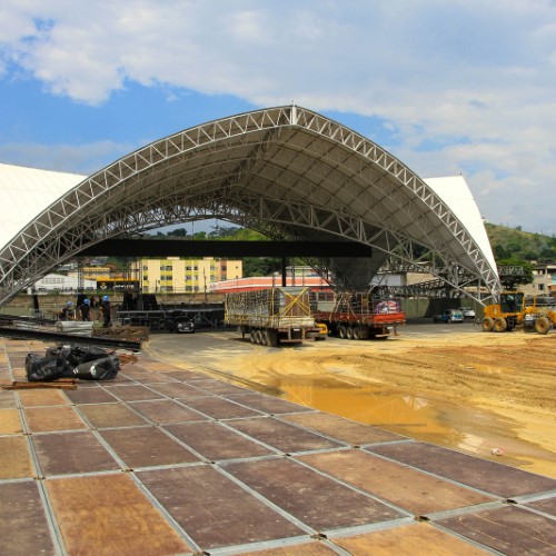 Barra Mansa recebe estrutura para o Chama Sertaneja Rodeio Show